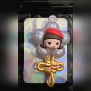 Charming Gold and Silver Keychain